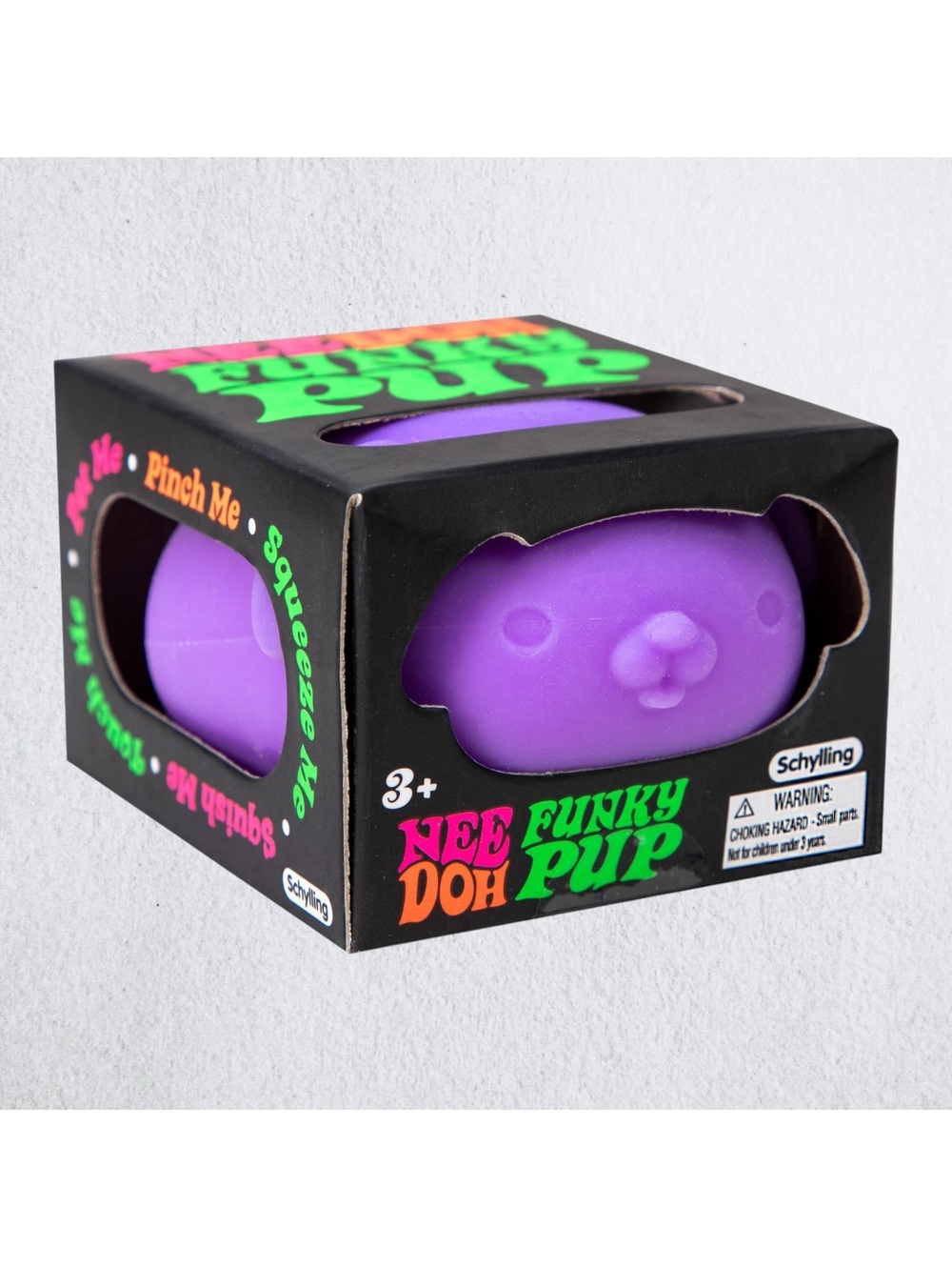 NeeDoh Funky Pup Purple Schylling Sensory Squishy Fidget Toy New in Box 💜🐶